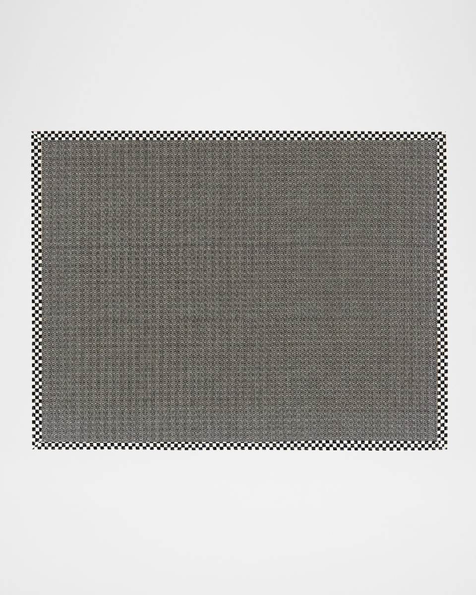 Courtly Check Grey Sisal Rug, 8' x 10'